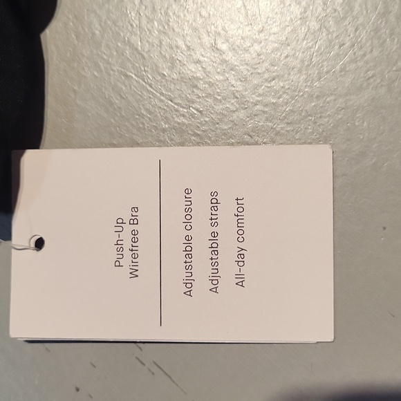 AUDEN WOMEN'S BLACK PUSH UP WIRE FREE BRA. NWT - Picture 4 of 5